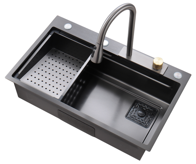 Handmade Waterfall kitchen sinks high-quality Nano meter