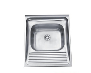 WS6253 Small-Size Kitchen Design Sink SUS304/201 Stainless Steel Polished Apartment Factory Wholesale Single Bowl