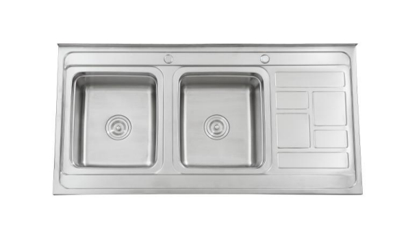 Double Bowl Single Drainboard Series WDA 12060-D