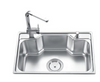 Ws6944 Kitchen Stainless Steel Sink SUS304/201 Customized Kitchen Design Single Bowl with Faucet Factory Wholesale OEM/ODM Polished