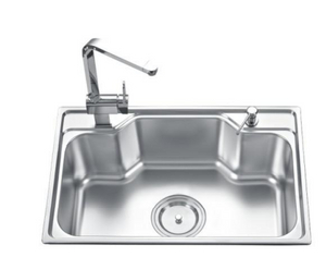 Ws6944 Kitchen Stainless Steel Sink SUS304/201 Customized Kitchen Design Single Bowl with Faucet Factory Wholesale OEM/ODM Polished