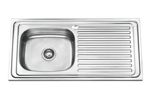 OEM ODM Stainless Steel Large Single Bowl Pressed Sink