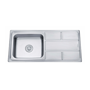 201 Stainless Steel Kitchen Sink Single Bowl Single Drain