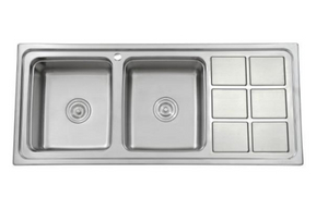 Double Bowl Single Drainboard Series WDA11650-G