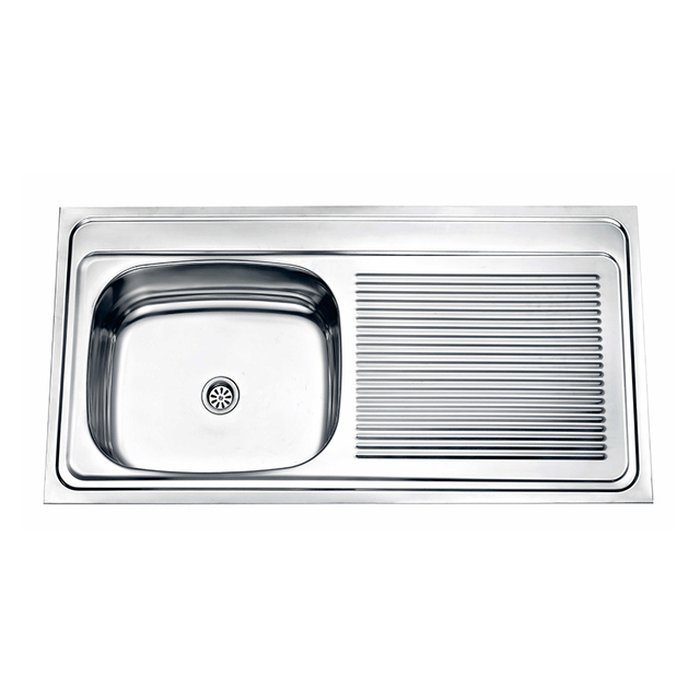 Stainless Steel Kitchen Sink Single Bowl Single Drain