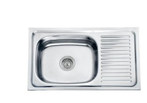 Stainless Steel SUS304 Single Bowl Sink with Faucet